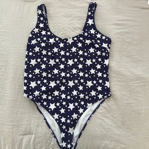 Stars One Piece - Scoop Back, High Rise, Cheeky Bottom!